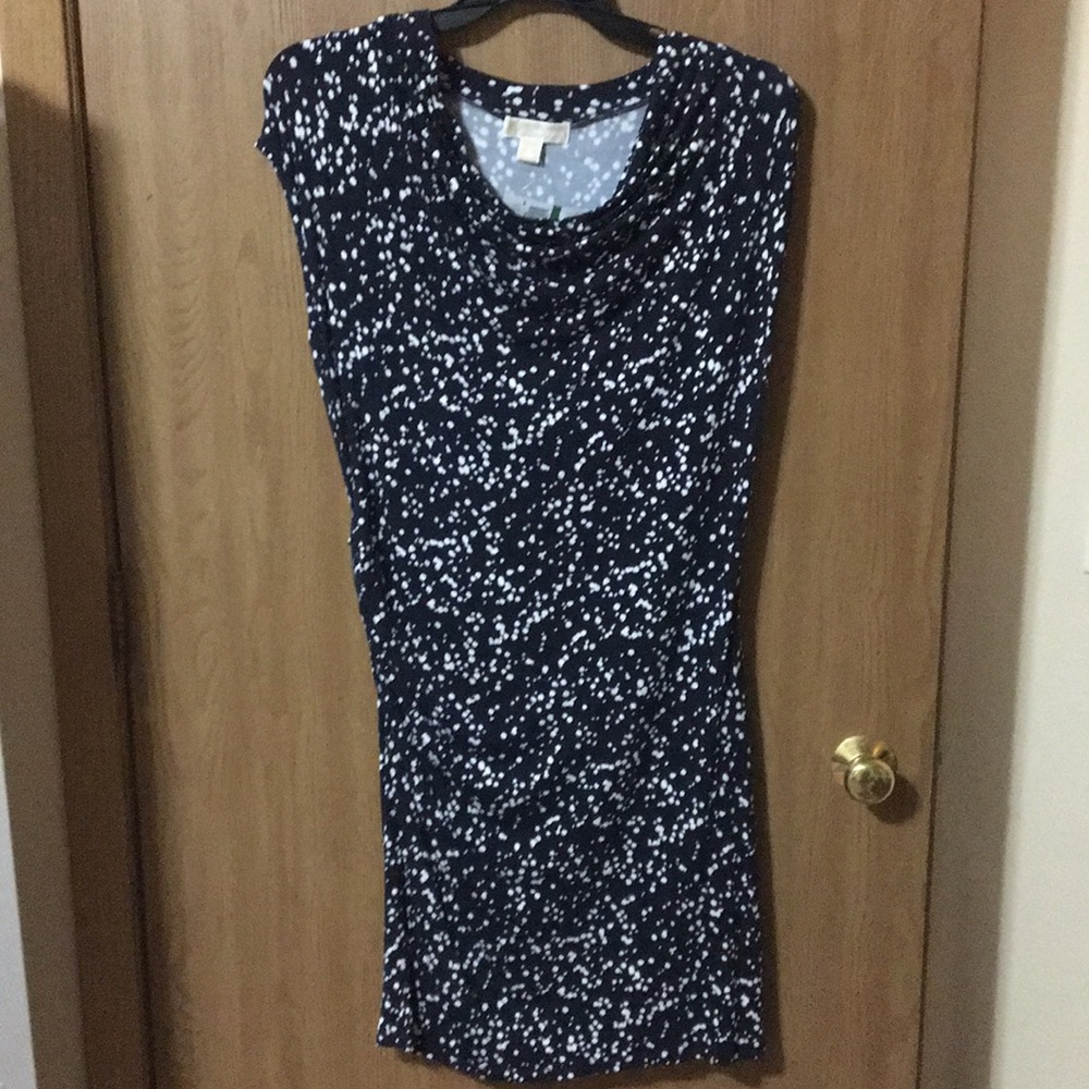 Navy and White MK Dress